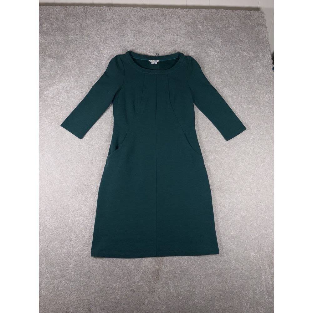 Boden Hannah jersey sheath dress green Pockets Us 4 - Picture 5 of 16